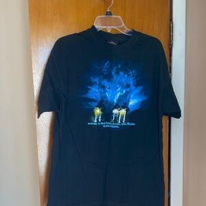 Vintage ( 2002) Harley-Davidson Black Tee with Blue Wolf Graphic